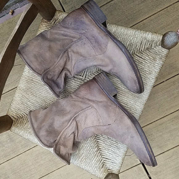 Sixtyseven Size 39 Leather boot 67 brand Taupe and - Picture 10 of 16